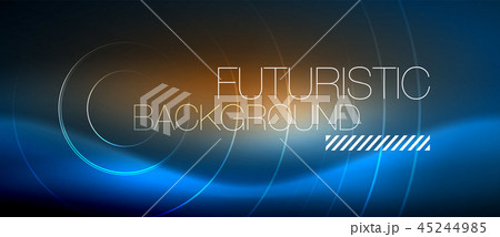 Neon glowing circles background Neon glowing circles background 45244985