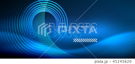 Neon glowing circles background Neon glowing circles background 45245620