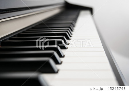Piano keys side view 45245743