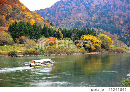 紅葉最上川舟下り 45245845
