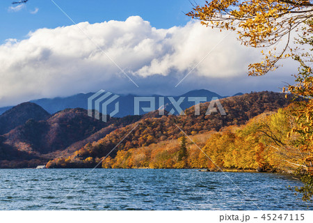 秋の中禅寺湖　日光 45247115