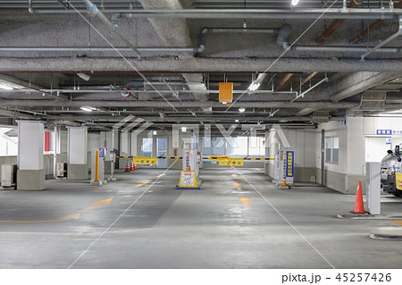 街景　自走式駐車場　チケット発給機　 45257426