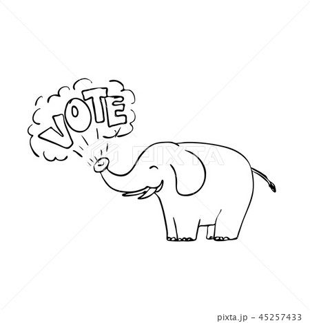 White Elephant Vote Drawing White Elephant Vote Drawing 45257433
