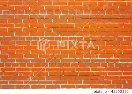 wall of red brick in a row. 45258321