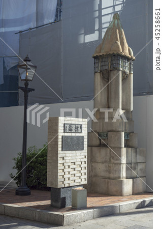 煉瓦銀座之碑とガス灯 45258661