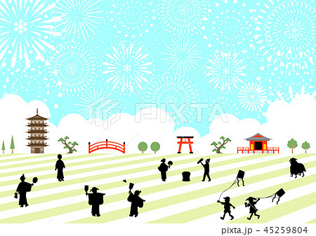 お正月　風景 45259804