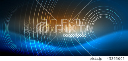 Neon glowing circles background Neon glowing circles background 45263003