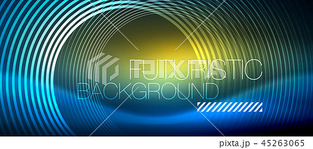 Neon glowing circles background Neon glowing circles background 45263065