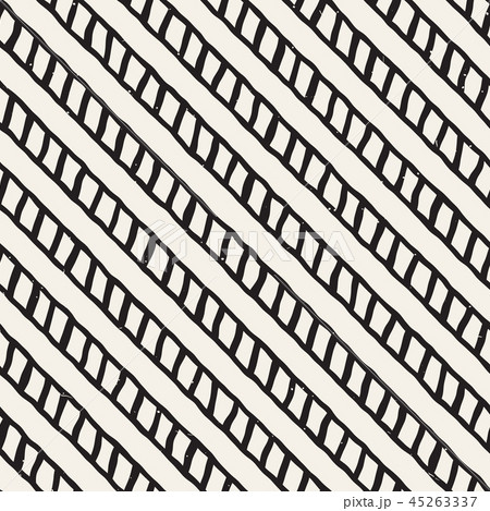 Simple ink geometric pattern. Monochrome black and white strokes background. Hand drawn ink texture Simple ink geometric pattern. Monochrome black and white strokes background. Hand drawn ink texture 45263337