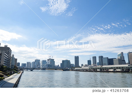 築地市場と築地大橋 45263708