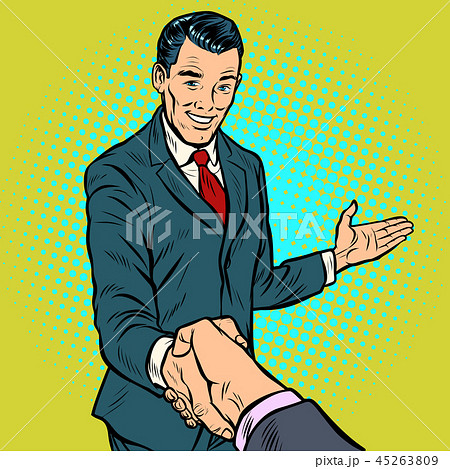 businessman handshake, partnership and cooperation 45263809