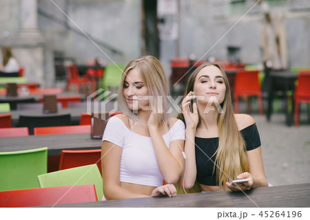 girls in cafe girls in cafe 45264196