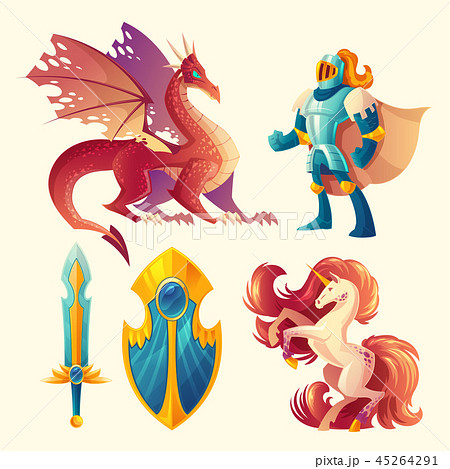 set of fantasy game design objects set of fantasy game design objects 45264291