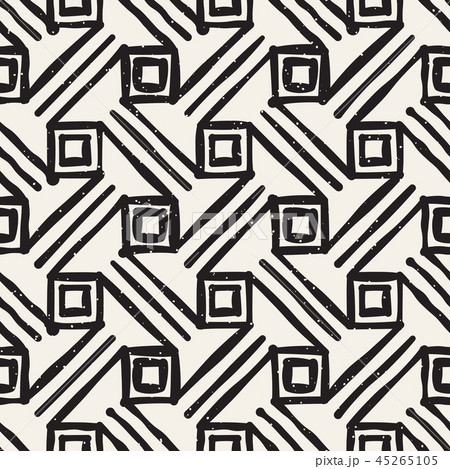 Vector freehand seamless pattern. Modern stylish abstract texture. Repeating geometric tiles 45265105