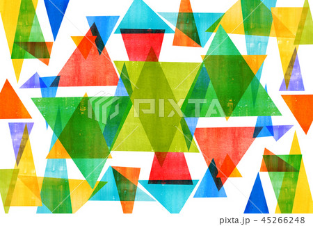 背景素材 三角 水彩テクスチャー 背景素材 三角 水彩テクスチャー 45266248