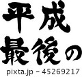 平成最後の　横書き 45269217