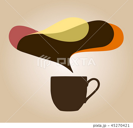 コーヒーとアロマのイラスト 45270421