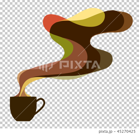 コーヒーとアロマのイラスト 45270425