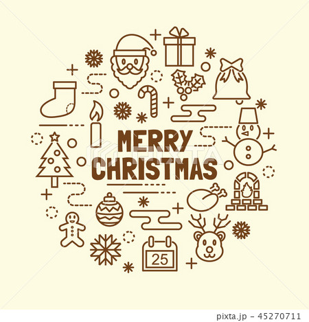 christmas minimal thin line icons set christmas minimal thin line icons set 45270711