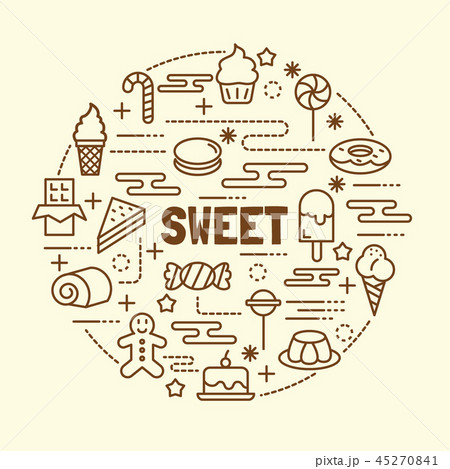 sweet minimal thin line icons set sweet minimal thin line icons set 45270841