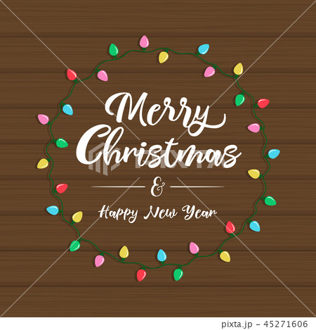 Christmas and New year greeting or invitation card 45271606