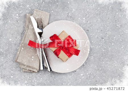 Christmas or Valentines day table setting Christmas or Valentines day table setting 45271872