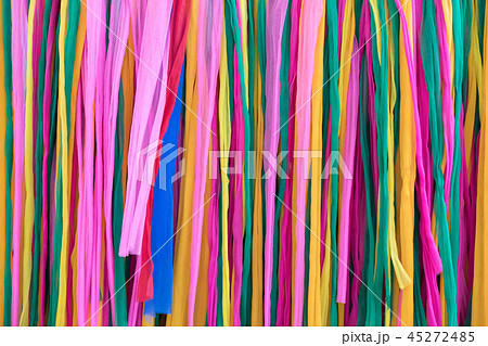 Closeup of the colorful fabric. 45272485