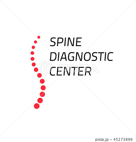 Spinal diagnostic center logo isolated, spine surgery clinic symbol 45273899