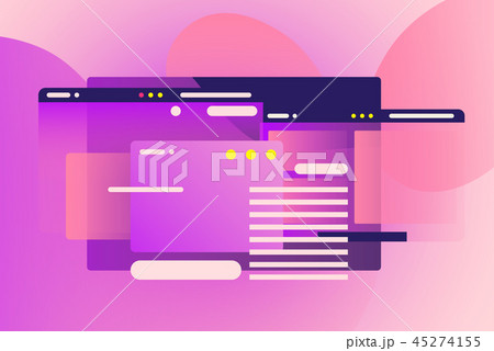 Web pages design composition. Creative network 45274155
