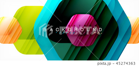 Glossy color hexagons modern composition background, shiny glass design Glossy color hexagons modern composition background, shiny glass design 45274363