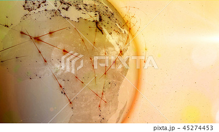 3D rendering abstract of world network, internet 3D rendering abstract of world network, internet 45274453