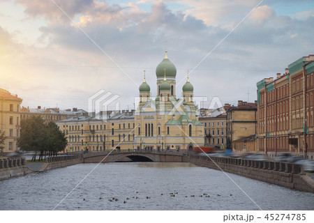 river canals of St. Petersburg. 45274785