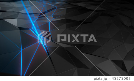 3D rendering abstract polygonal space low poly 3D rendering abstract polygonal space low poly 45275002