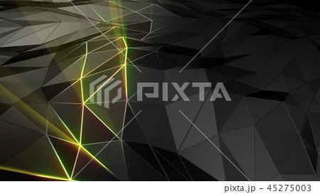 3D rendering abstract polygonal space low poly 45275003