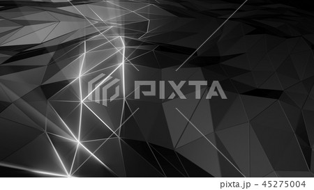 3D rendering abstract polygonal space low poly 3D rendering abstract polygonal space low poly 45275004