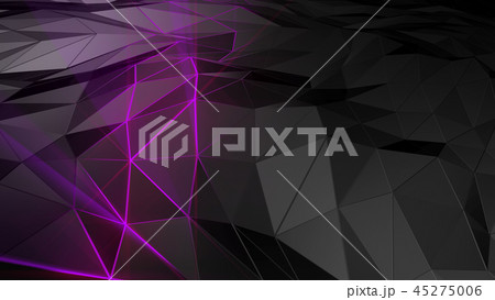 3D rendering abstract polygonal space low poly 3D rendering abstract polygonal space low poly 45275006
