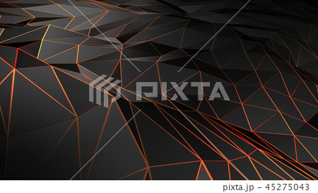 3D rendering abstract polygonal space low poly 45275043