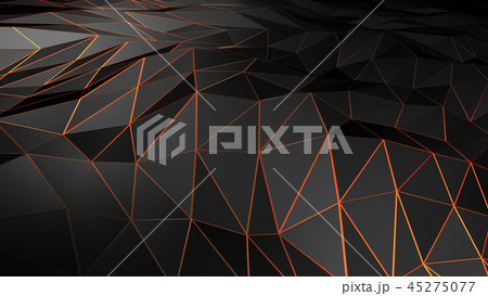 3D rendering abstract polygonal space low poly 45275077