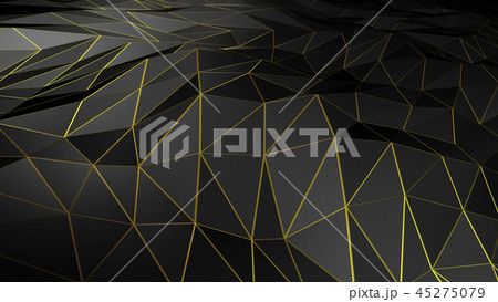3D rendering abstract polygonal space low poly 45275079