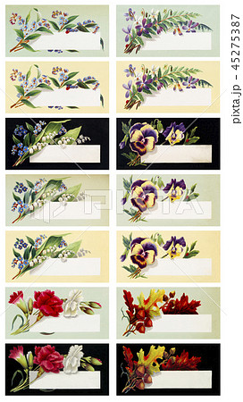 Vintage compliments card. Set 1. 45275387