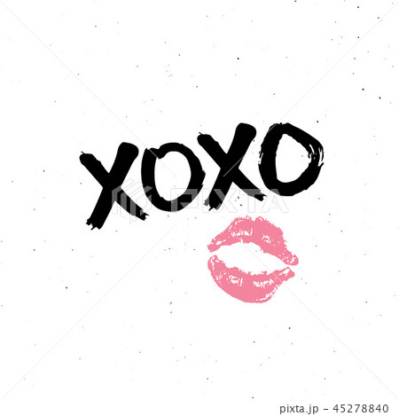 KSADK XOXO Brush Lettering Signs Calligraphiv C Hugs and Kisses