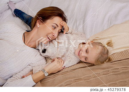 Horizontal shot of a happy family. Horizontal shot of a happy family. 45279378