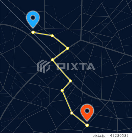 Navigation concept with pin pointer Navigation concept with pin pointer 45280585