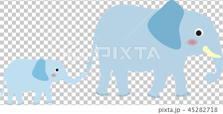 象の親子 45282718