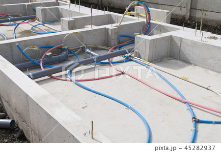 木造住宅 基礎工事 給排水 木造住宅 基礎工事 給排水 45282937