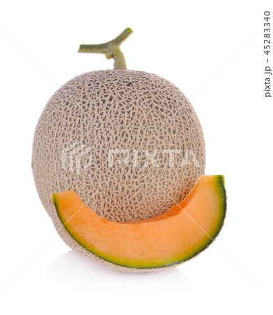 cantaloupe melon on white background 45283340