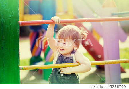 two-year child at playground 45286709