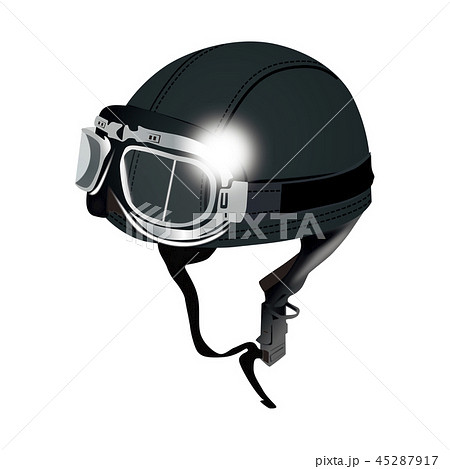 バイクのヘルメットのイラスト素材 45287917 Pixta