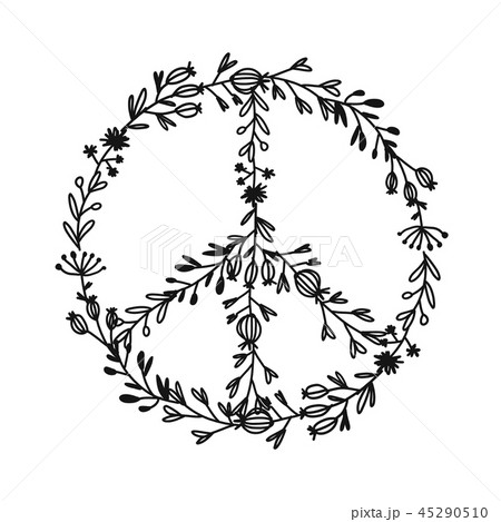 Floral pacific sign, sketch for your design 45290510