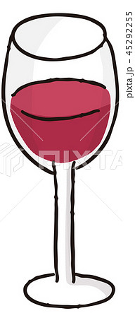 赤ワインのイラスト素材 45292255
